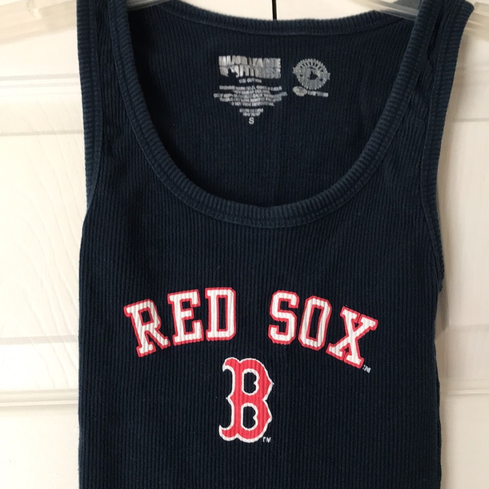 Ribbed Red Sox tank, size small
